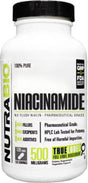 Nutrabio Kosher Niacinamide 500 Mg - 120 Vegetable Capsules