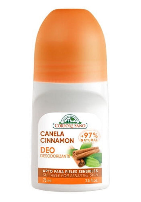 Corpore Sano Deo 97% Natural for Sensitive Skin Cinnamon Roll on 75 Ml/2.5 Fl. Oz