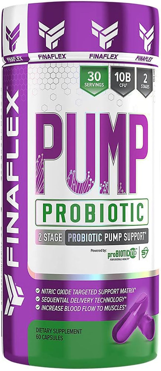 Pump Probiotic, Boosts Nitric Oxide Production, Max Pump, Full Serving of Probiotics, Gut Health, Increase Blood Flow, Healthy Digestion