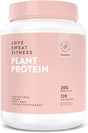 Love Sweat Fitness Organic Plant Based Protein Powder, Chocolate - 28 Servings, 20G Protein, Vegan, Gluten Free, Non-Gmo