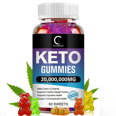 GPGP Keto Bear Gummies, Burning Body Fat, Weight Loss Supplement for Women & Men, 20,000,000Mg - 60 Capsules