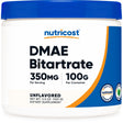 Nutricost DMAE Bitartrate Powder 100 Grams - Gluten Free & Non-Gmo Supplement