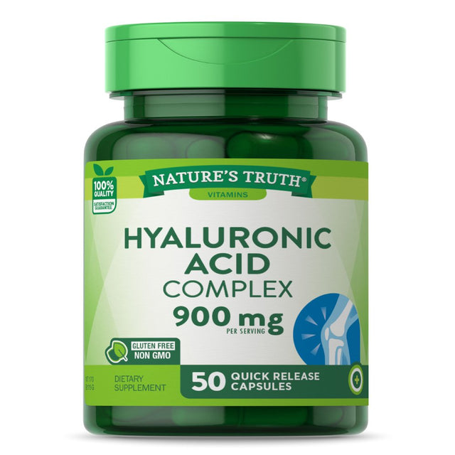 Hyaluronic Acid Supplement | 900Mg | 50 Capsules | Non-Gmo & Gluten Free | by Nature'S Truth