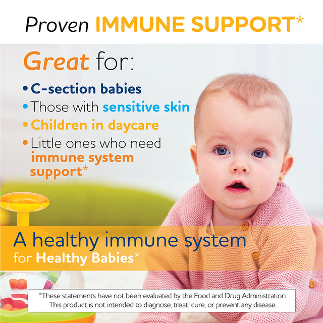 Biogaia Protectis Immune Active BABY Probiotic Drops | Clinically Proven Probiotic + Vitamin D | Promotes the Development of Healthy Immune & Digestive Systems in Babies & Infants | 50 Day Supply