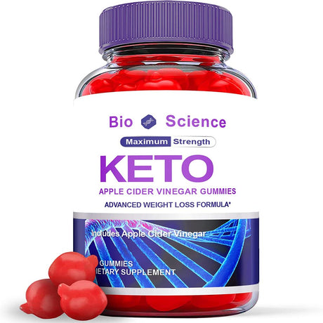 (1 Pack) Bioscience Keto ACV Gummies - Energy & Focus Boosting Dietary Supplements for Weight Management & Metabolism - Fat Burn - 60 Gummies