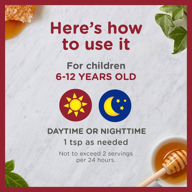 Zarbee’S Kids All-In-One Day/Night Cough, Age 6-12, Honey, Turmeric, B3,6,12 & Zinc, Grape, 2X4Fl Oz