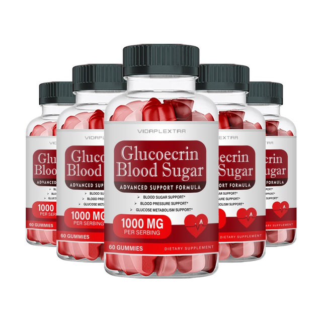 (5 Pack) Glucoecrin - Glucoecrin Support Advanced Blood Sugar Gummies