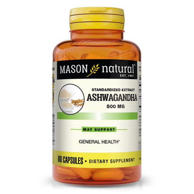 Mason Natural Ashwagandha 500 Mg 60 Caps