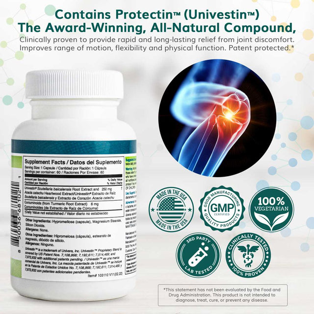 Univera Regenifree, Joint Health, Flexibility, Shellfish-Free, 60 Vegetarian Capsules