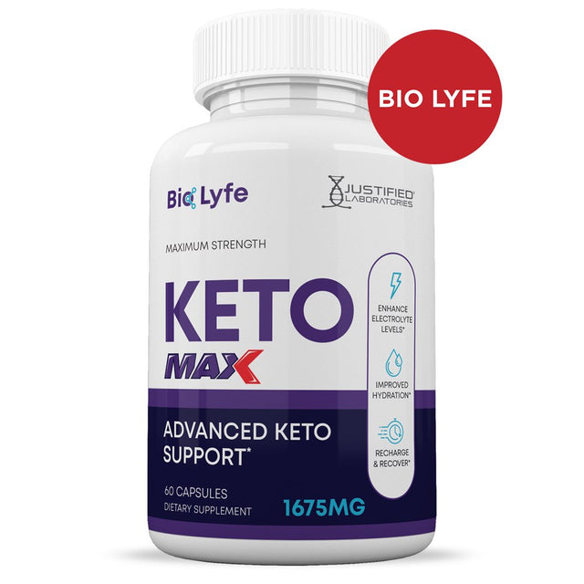 (2 Pack) Justified Laboratories Bio Lyfe ACV MAX Pills 1675Mg Stronger than Gummies Advanced Keto Support 120 Capsules