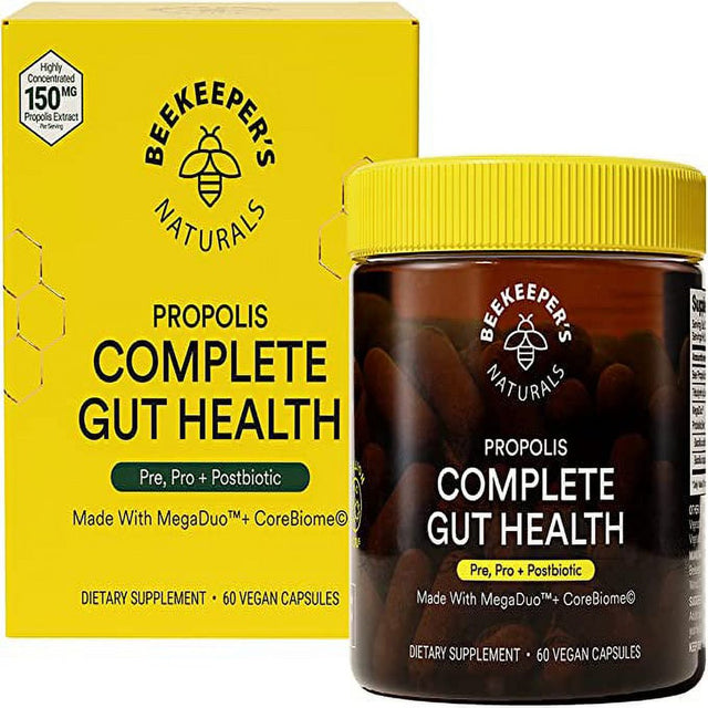 Beekeeper'S Naturals Complete Gut & Digestive Health Supplement, 60 Ct