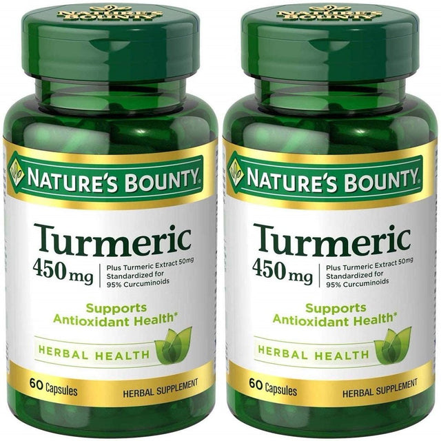 Nature'S Bounty Turmeric Capsules 60 Capsules (Pack of 2)