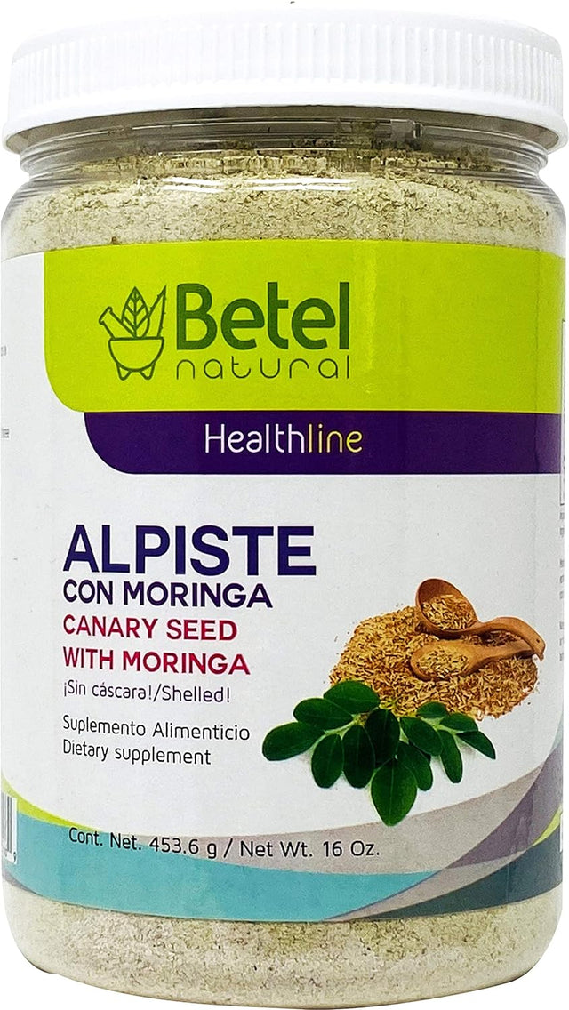 Leche De Alpiste with Moringa No Silica- Great Source of Fiber - 16 Oz