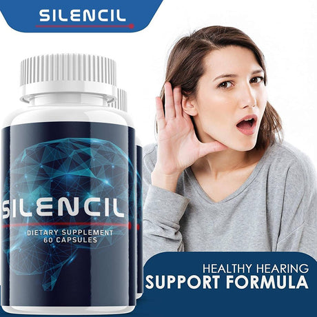 (2 Pack) Silencil for Tinnitus Supplement Pills, White Color and One Size - 120 Capsules