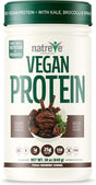 Natreve Vegan Protein Powder - Gluten Free Non-Gmo Whole Food Protein with Vegetables - 30Oz (Fudge Brownie Sundae)