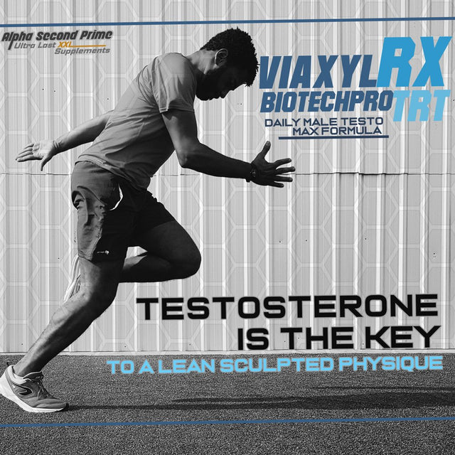 Viaxyl Rx Biotechpro Trt - Natural Testosterone Booster for Men and Women - Daily Male Testo Max Formula - Our Biotech Pro Pills Are Herbally Formulated to Support Natural Testosterone