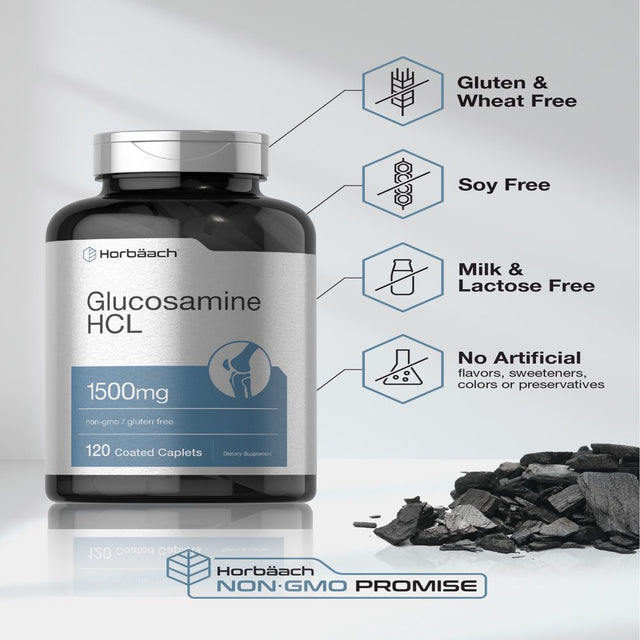 Glucosamine Hcl | 1500Mg | 120 Caplets | by Horbaach