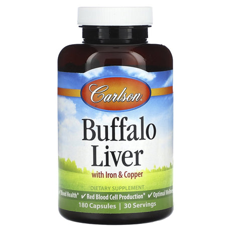 Carlson Buffalo Liver 180 Capsules