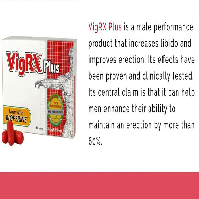 Vigrx plus - 4 Month Supply - 60 Capsules; Oral Herbal Supplement