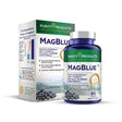 Magblue - Purity Products - High Efficiency Magnesium Bisglycinate Buffered + Vitamin D + Boron + Zinc + Purityblue Antioxidant Rich Wild Organic Blueberries - Talc Free - Easy to Swallow - 90 Tablets