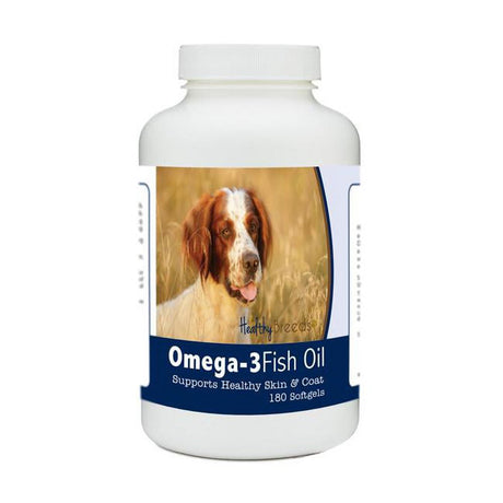 Healthy Breeds 840235184515 Irish Red & White Setter Omega-3 Fish Oil Softgels, 180 Count