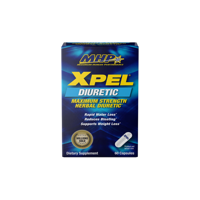 MHP Xpel Maximum Strength Herbal Diuretic (Dietary Supplement), 60 Capsules