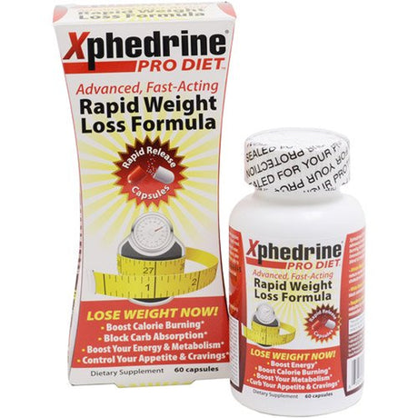 Xphedrine Pro Diet Rapid Weight Loss Formula Dietary Supplement Ctules, 60 Ct