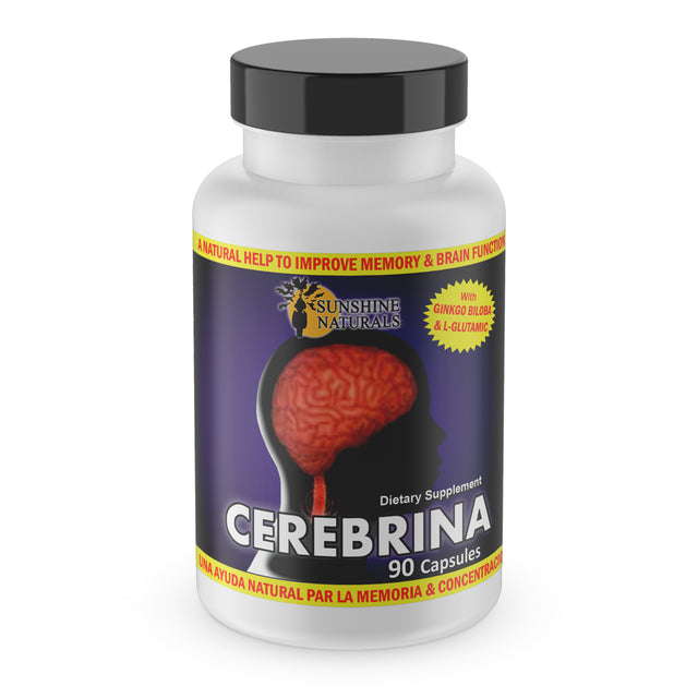 Sunshine Naturals Cerebrina Dietary Supplement Capsules, 90 Count