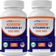 2 Pack Vitamatic Vitamin B1 (Thiamine) 500Mg, 120 Capsule