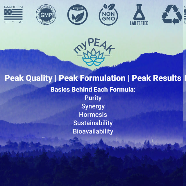 Mypeak Brilliance: Nootropic Focus Supplement for 8-Hours of Sustained Energy, Reduce Fatigue, Enhance Focus, Improve Memory, Caffeine-Free Pre-Workout with Theacrine, Theanine, Gingko, B-Complex