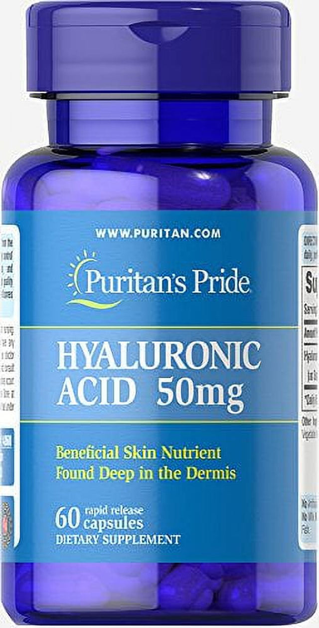 Puritan'S Pride Hyaluronic Acid 50 Mg-60 Capsules (Model: 14860)