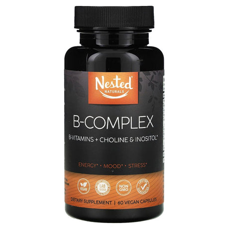 Nested Naturals Vegan B-Complex Vitamins plus Choline & Inositol