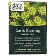 Gaia Herbs, Gas & Bloating, Herbal Tea, Caffeine-Free, 16 Tea Bags, 1.13 Oz