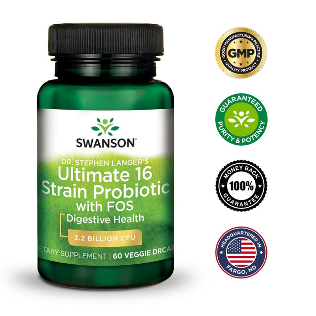 Swanson Dr. Stephen Langer'S Ultimate 16 Strain Probiotic with Fos 3 Pack