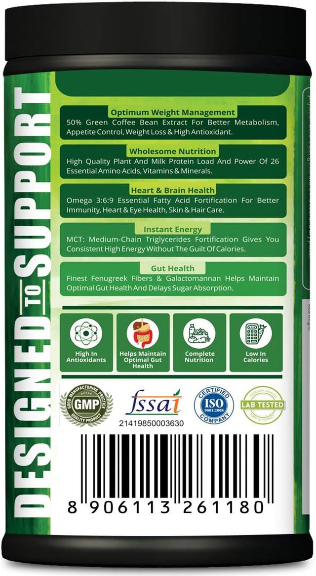 Organics Protein & Herbs, Whey Protein with Green Coffee Beans Extract, Omega 3-6-9, MCT Oil & 27 Essentials Vitamins & Minerals - 20 Servings - 0G Added Sugar (Strawberry)