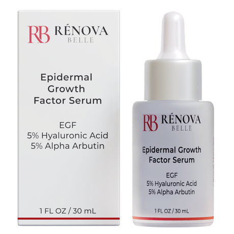 Renova Belle EGF Serum + 5% Hyaluronic Acid for Aging Concern, 1 Fl Oz