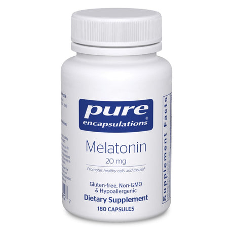 Pure Encapsulations Melatonin 20 Mg | Supplement to Support Natural Sleep Cycles, Cells, and Tissues* | 180 Capsules