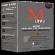 Mdrive Boost and Burn Testosterone Booster and Fat Burner for Men, Natural Energy, Strength, Stress Relief, Lean Muscle with Zinc, KSM-66 Ashwagandha, Cordyceps, Advantra Z, Chromax, 75 Capsules