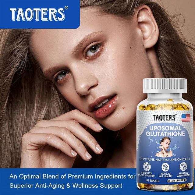 TAOTERS Liposomal Glutathione Supplement Capsules - Immune Health Support, Liver Support, Skin Support