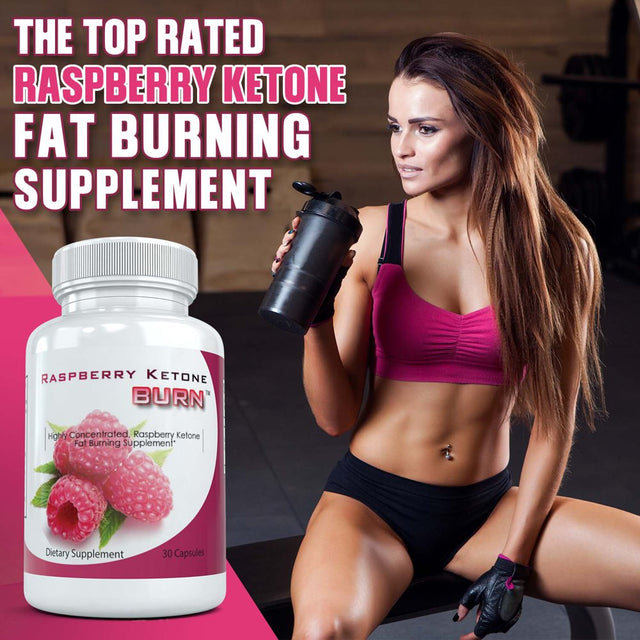 Raspberry Ketone Burn - Natural Weight Loss Diet Supplement & Appetite Suppressant, 2 Bottles (30 Capsules Each)