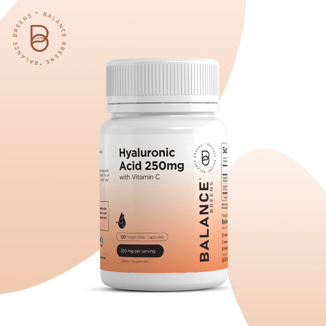 Hyaluronic Acid Skin Supplement 250Mg per Capsule, 120 Capsules, 4 Months Supply - Promotes Skin Hydration, anti Aging, Joint Support Supplement, Bones and Connective Tissue | Non-Gmo and Gluten Free