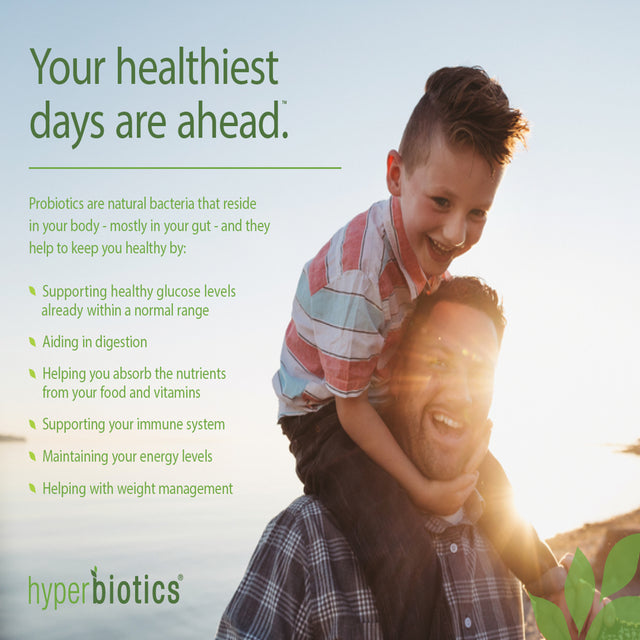 Hyperbiotics Glucose Support W/ Banaba Extract and Vitamin D3 - 7 Targeted Strains - Maintain Healthy Blood Sugar Levels, Digestive & Metabolic Health - 60 Time Release Tablets