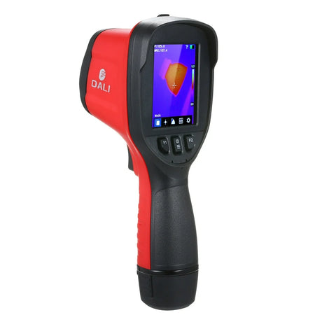 Walmeck DALI Professional IR Thermal Imager 160X120 Infrared Thermal Imaging Camera 3.2-Inch LCD Screen Rechargeable Handheld Temperature Auto Tracking Free Focus Thermal Imager with 16GB Memory, 4