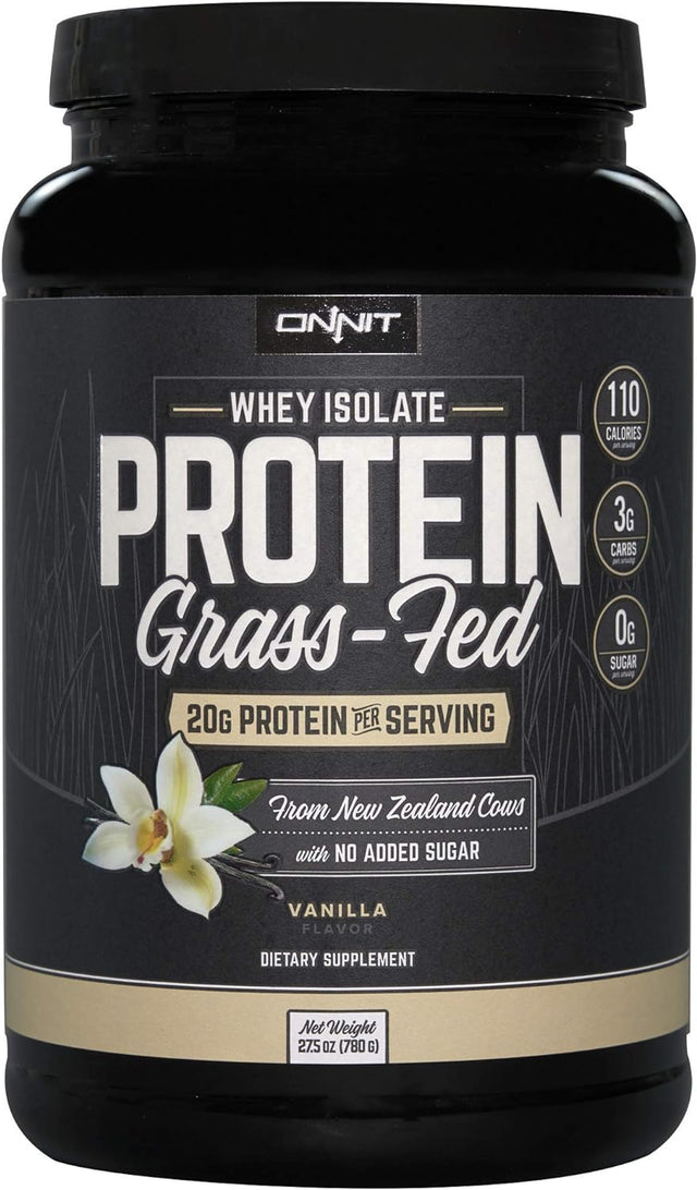 ONNIT Nootropic + Sports Nutrition Stack - Alpha Brain (90Ct) + Grass Fed Whey Protein (Vanilla)