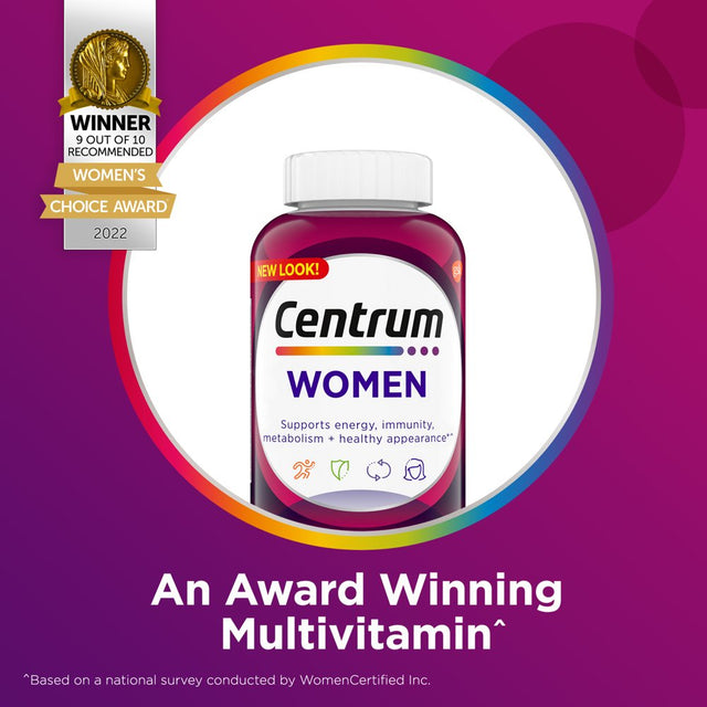 Centrum Multivitamins for Women, Multivitamin/Multimineral Supplement - 200 Count