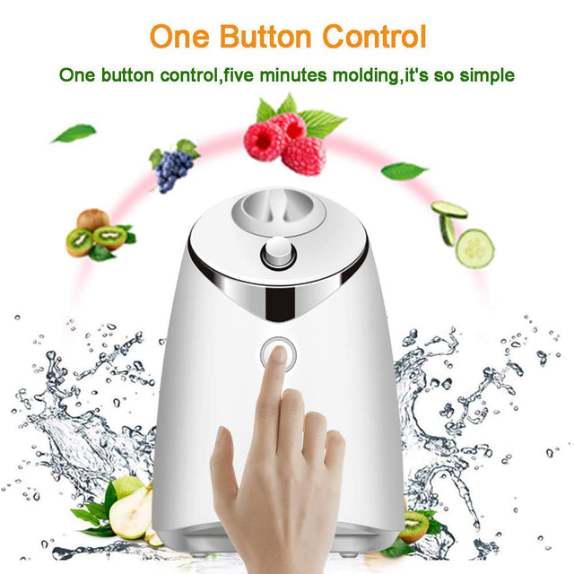 Face Mask Machine - Professional DIY Face Mask Maker Automatic Fruit Vegetable Facial Cream Beauty Kit for Removal Wrinkle anti Aging Skin Care, Including 32 Counts Collagen Pills