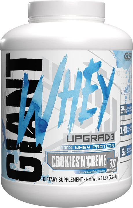 Edge Series Whey - Premium Whey Protein Powder | 100% Whey, 24G Protein per Serving, 5G Bcaas | Cookies and Cream 5 Pound