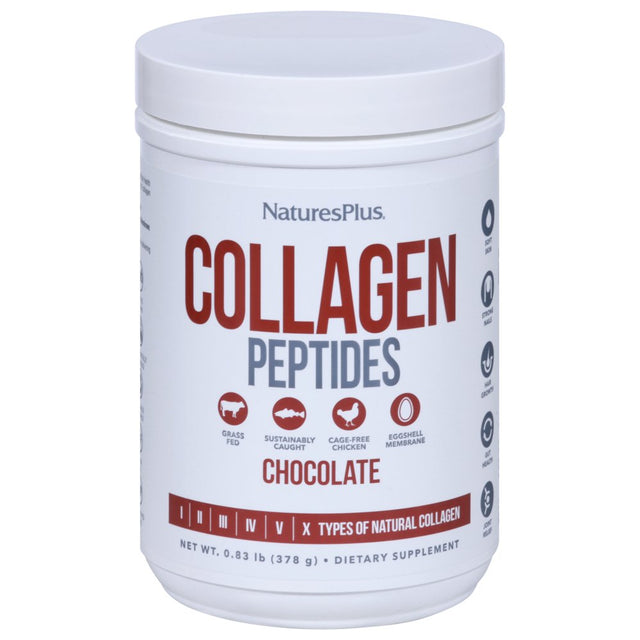 Nature'S plus Chocolate Collagen Peptides 0.83 Lb (378 G) Powder