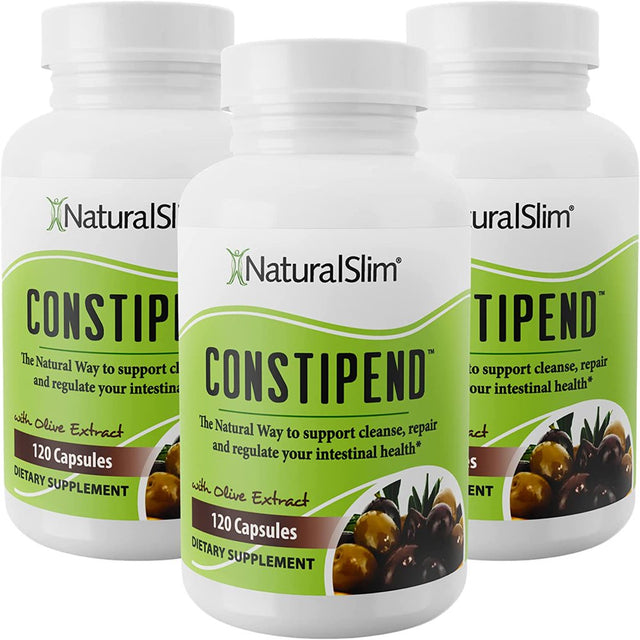 Naturalslim Constipend® - Colon Cleanse and Constipation Relief - 3 Pack, 120 Capsules