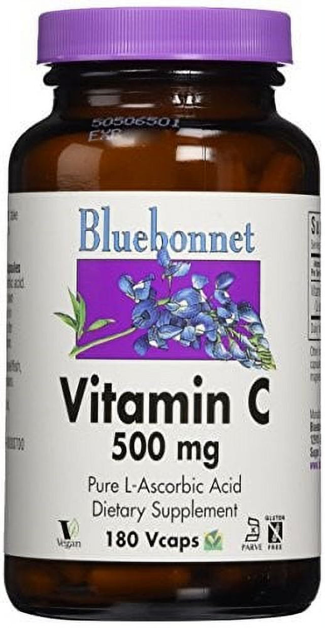 Bluebonnet Vitamin C 500 Mg, 180 Ct